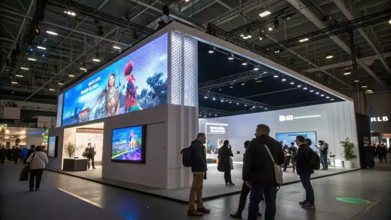 Écran géant : une solution pour capter l’attention sur un stand d’exposition ?